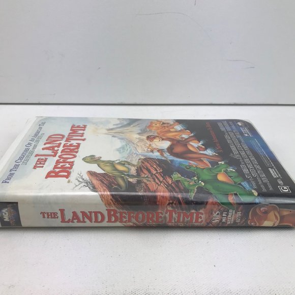 VHS The Land Before Time Clamshell Dinosaur Movie Littlefoot Ducky Spike Petrie - Picture 3 of 5